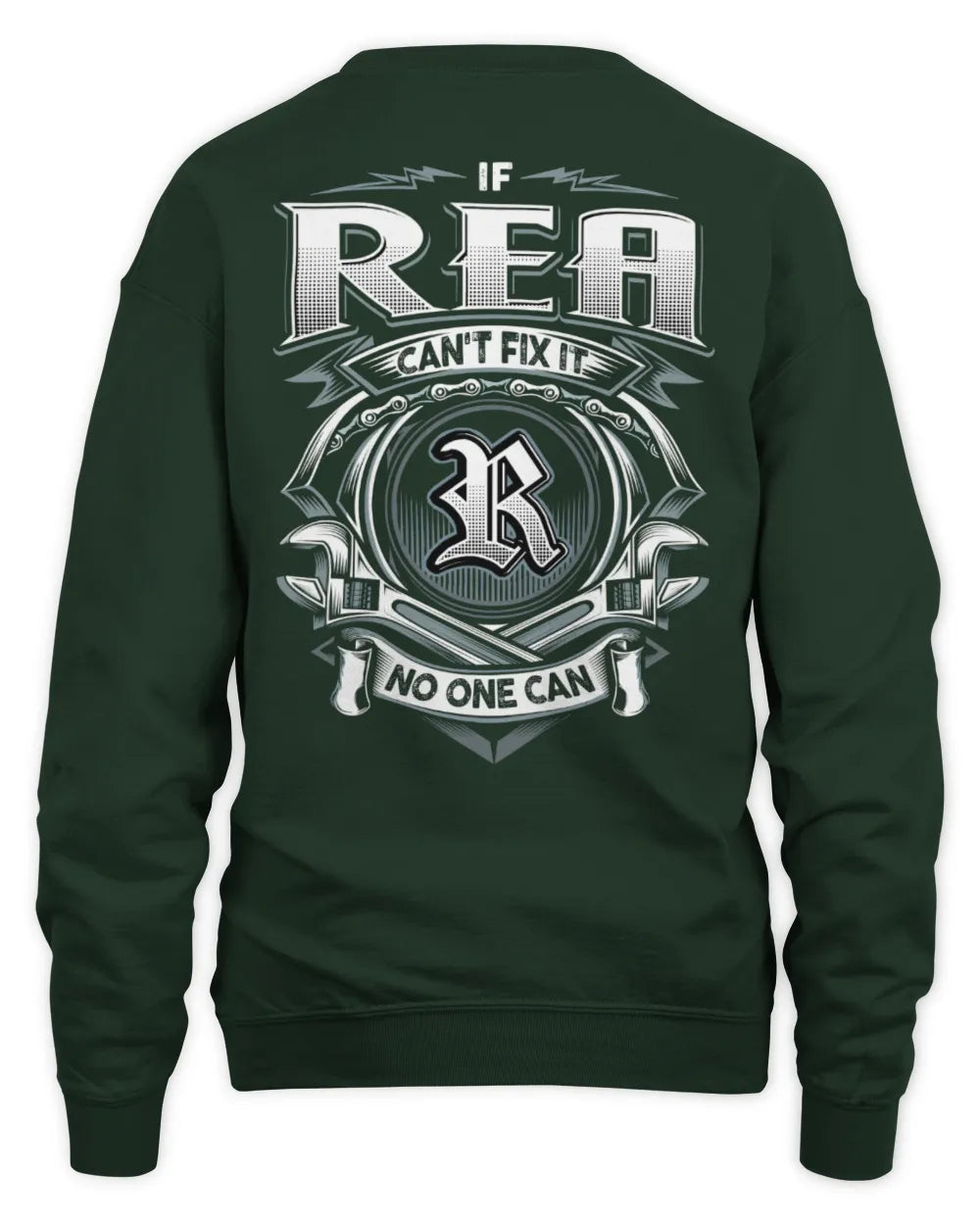 REA AP81-K4-626 - Personalized Ahmed Quote Apparel “If Ahmed Can't Fix It, No One Can” - Unisex Sweatshirt - Forest Green