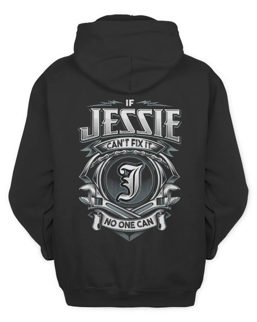 JESSIE AP81-K4-626 - Personalized Ahmed Quote Apparel “If Ahmed Can't Fix It, No One Can” - Unisex Hoodie - Black
