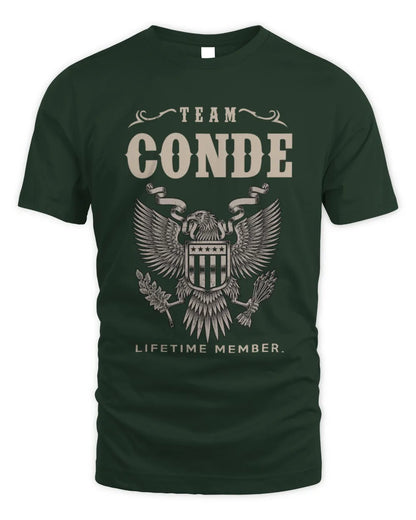 CONDE TP06-K82 – Personalized Classic Style Apparel “Team NAME Lifetime Member” - Unisex Standard T-Shirt - Forest Green