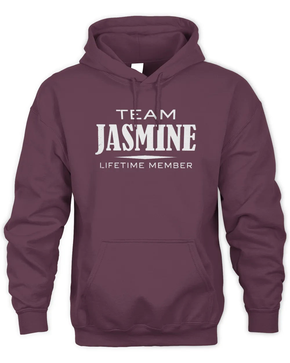 JASMINE BL62-K4-128 - Personalized “Team NAME Lifetime Member” - Unisex Hoodie - Maroon