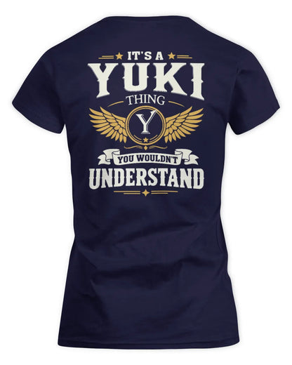 YUKI KT06-M008 It’s a [NAME] Thing – You Wouldn’t Understand | Personalized Vintage T-Shirt - Women's Standard T-Shirt - Navy