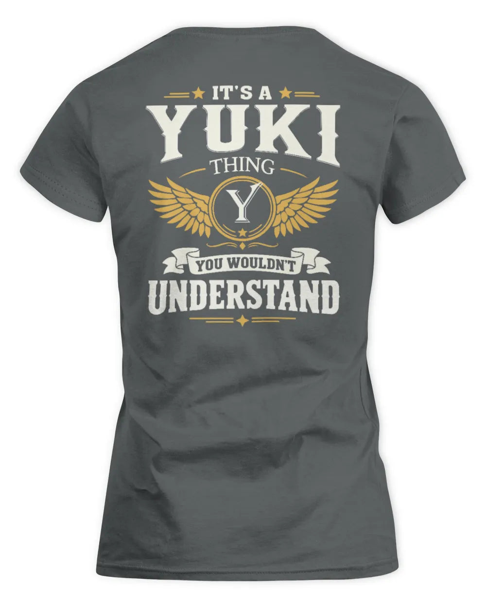 YUKI KT06-M008 It’s a [NAME] Thing – You Wouldn’t Understand | Personalized Vintage T-Shirt - Women's Standard T-Shirt - Charcoal