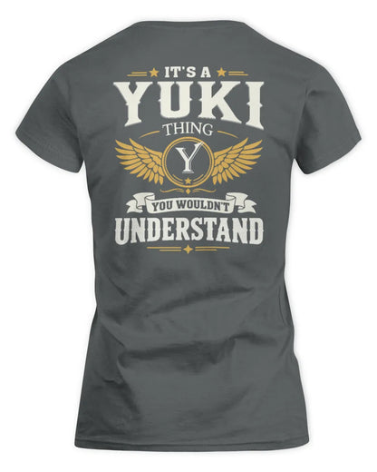 YUKI KT06-M008 It’s a [NAME] Thing – You Wouldn’t Understand | Personalized Vintage T-Shirt - Women's Standard T-Shirt - Charcoal
