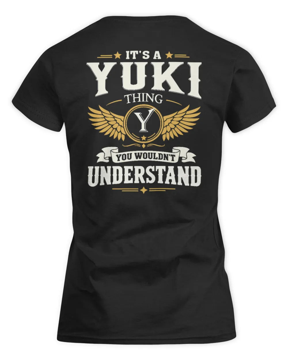 YUKI KT06-M008 It’s a [NAME] Thing – You Wouldn’t Understand | Personalized Vintage T-Shirt - Women's Standard T-Shirt - Black