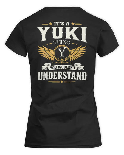 YUKI KT06-M008 It’s a [NAME] Thing – You Wouldn’t Understand | Personalized Vintage T-Shirt - Women's Standard T-Shirt - Black