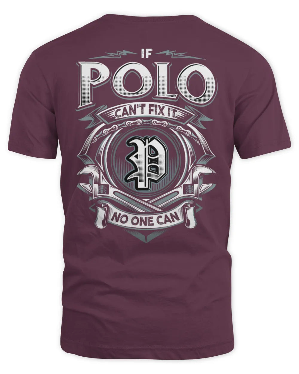 POLO AP81-K4-626 - Personalized Ahmed Quote Apparel “If Ahmed Can't Fix It, No One Can” - Unisex Standard T-Shirt - Maroon