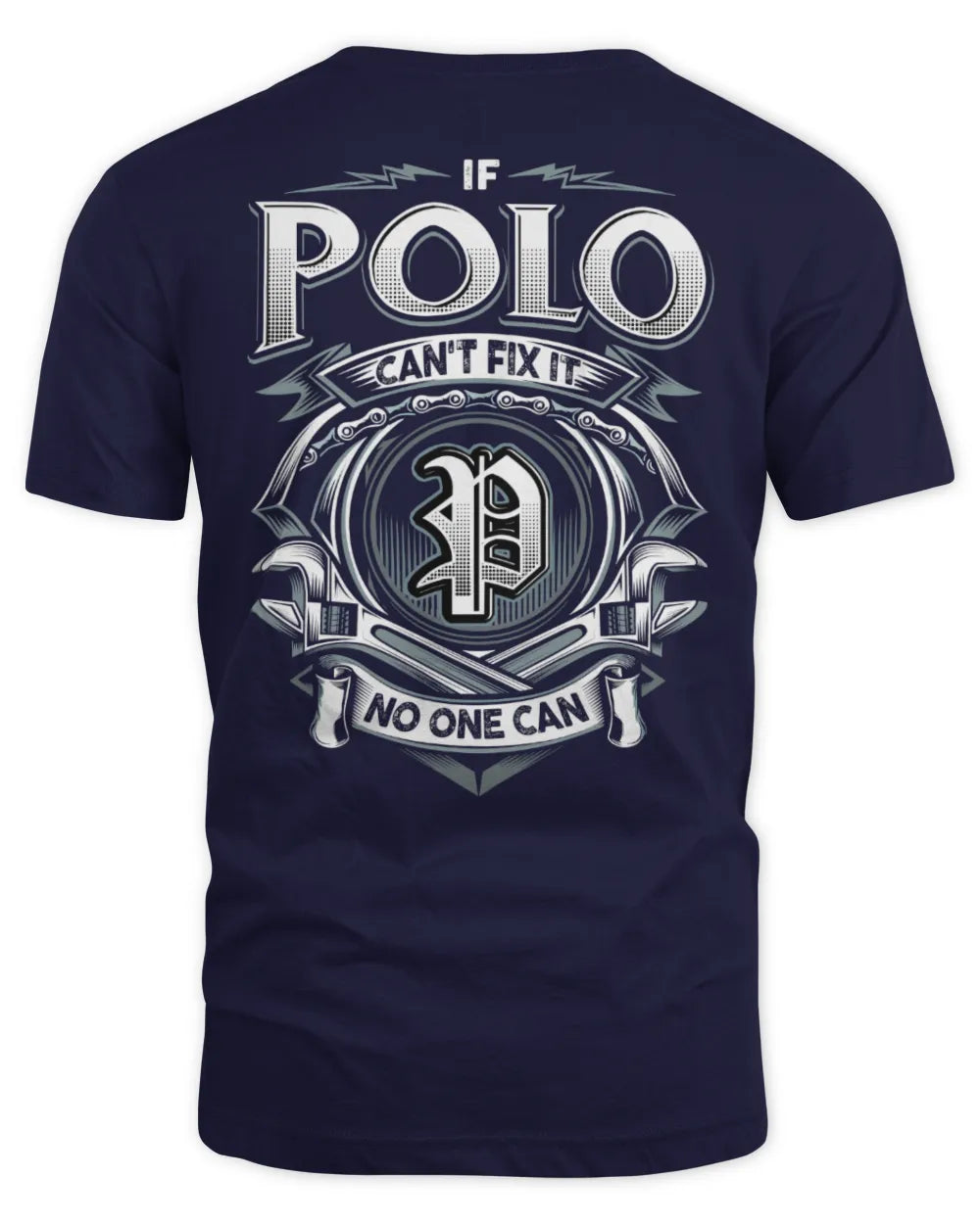 POLO AP81-K4-626 - Personalized Ahmed Quote Apparel “If Ahmed Can't Fix It, No One Can” - Unisex Standard T-Shirt - Navy