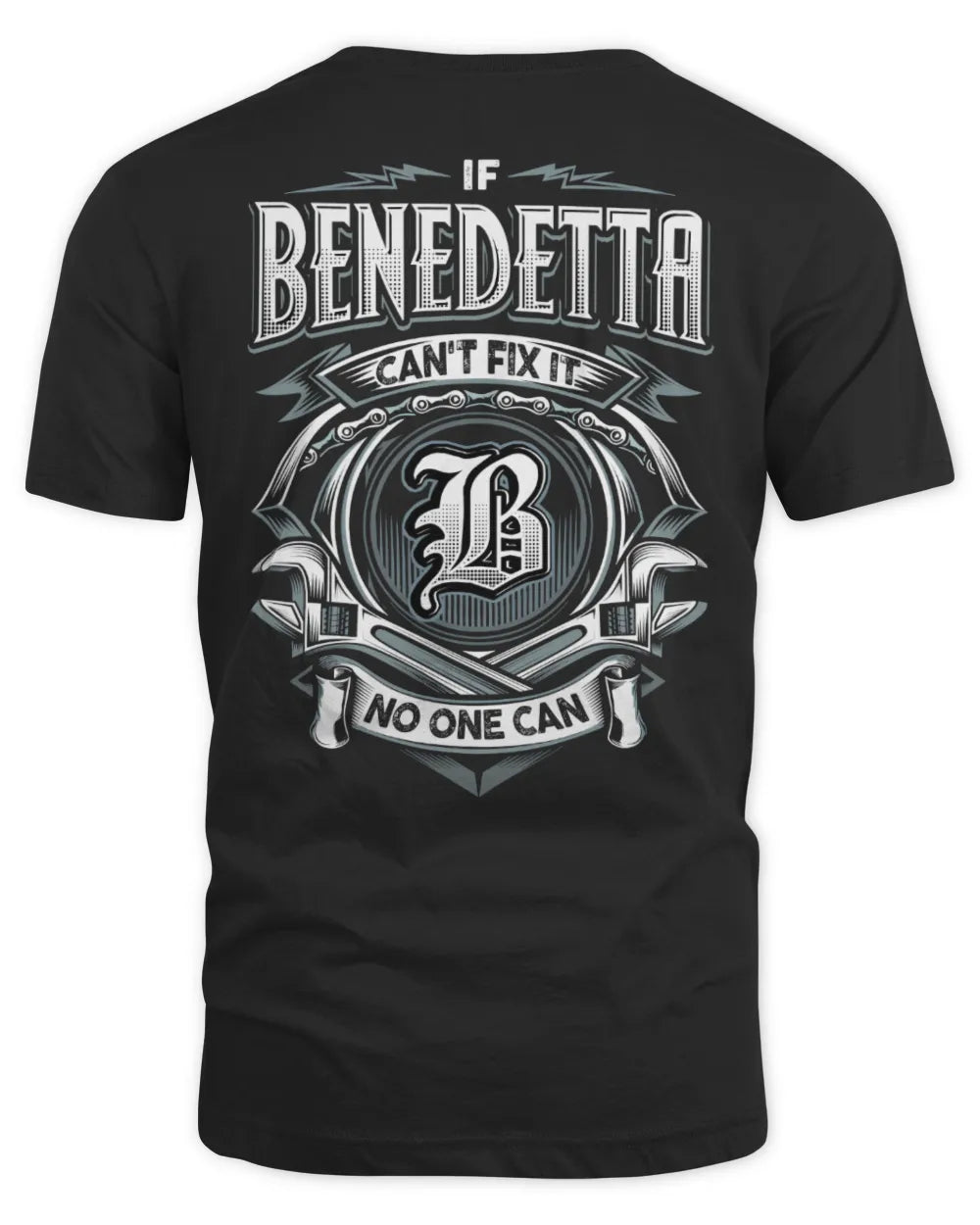 BENEDETTA AP81-K4-626 - Personalized Ahmed Quote Apparel “If Ahmed Can't Fix It, No One Can” - Unisex Standard T-Shirt - Black