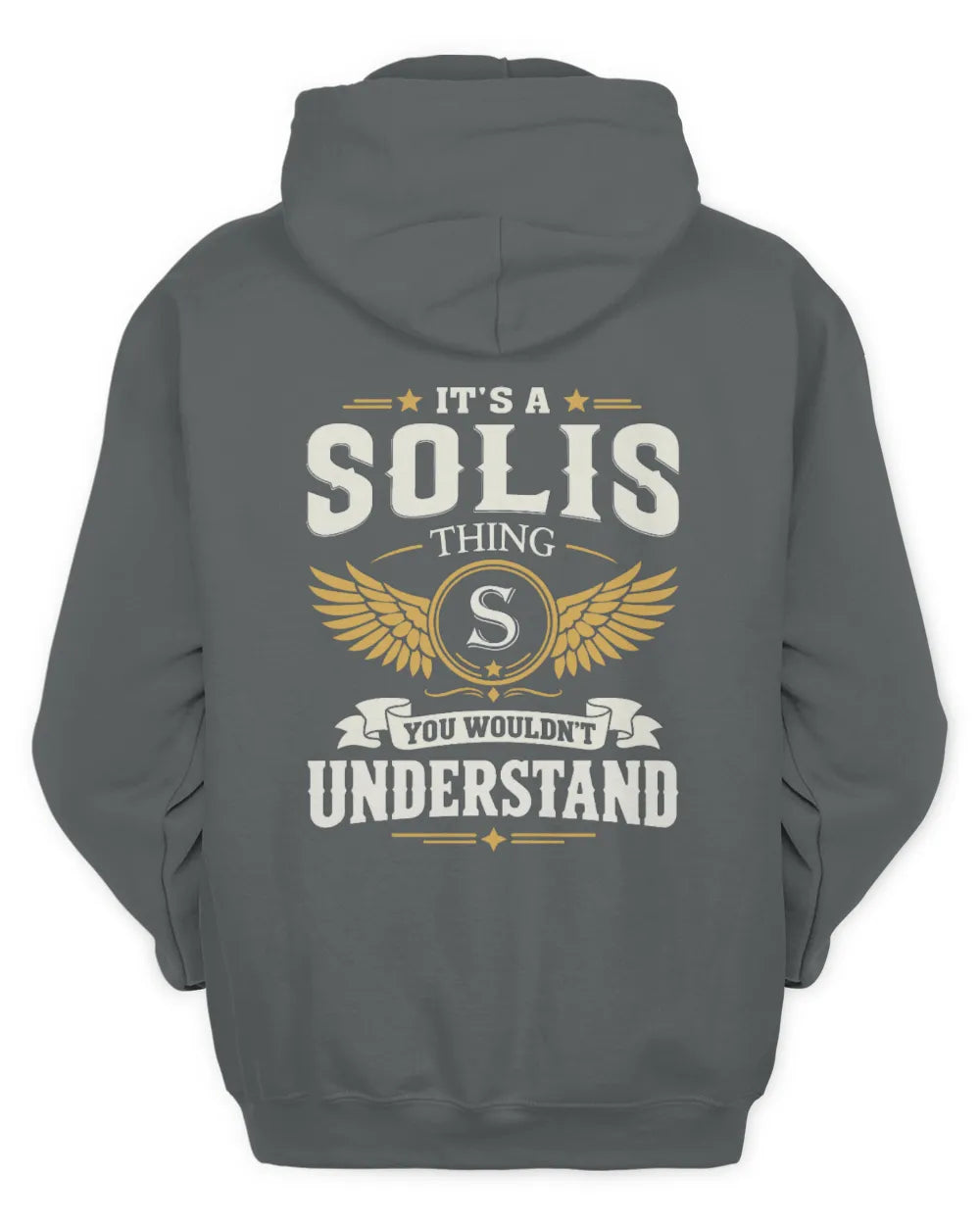 SOLIS KT06-M008 It’s a [NAME] Thing – You Wouldn’t Understand | Personalized Vintage T-Shirt - Unisex Hoodie - Charcoal