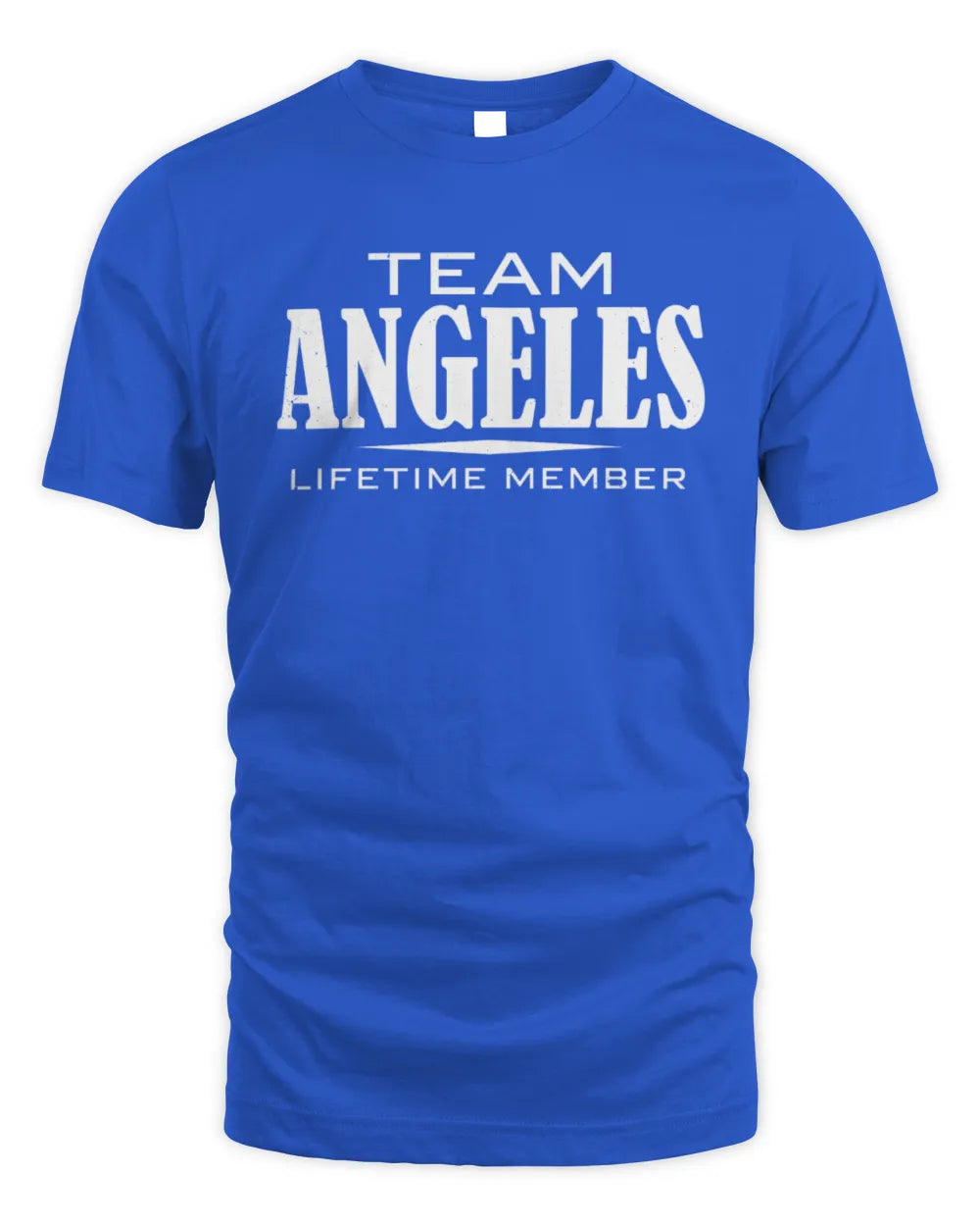 ANGELES BL62-K4-128 - Personalized “Team NAME Lifetime Member” - Unisex Standard T-Shirt - Royal