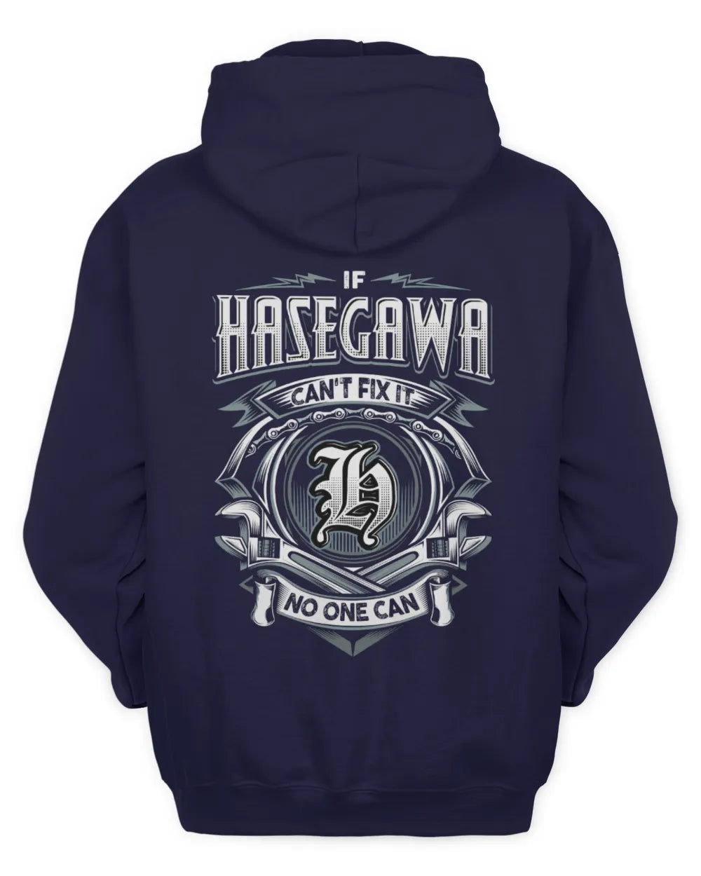 HASEGAWA AP81-K4-626 - Personalized Ahmed Quote Apparel “If Ahmed Can't Fix It, No One Can” - Unisex Hoodie - Navy