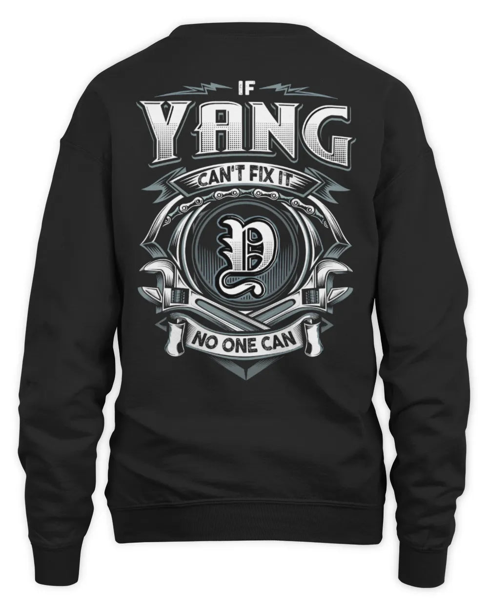 YANG AP81-K4-626 - Personalized Ahmed Quote Apparel “If Ahmed Can't Fix It, No One Can” - Unisex Sweatshirt - Black