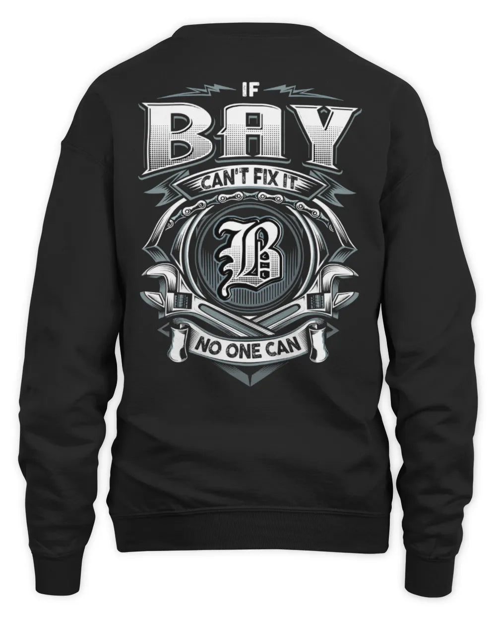 BAY AP81-K4-626 - Personalized Ahmed Quote Apparel “If Ahmed Can't Fix It, No One Can” - Unisex Sweatshirt - Black