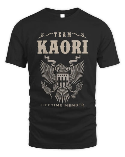 KAORI TP06-K82 – Personalized Classic Style Apparel “Team NAME Lifetime Member” - Unisex Standard T-Shirt - Black