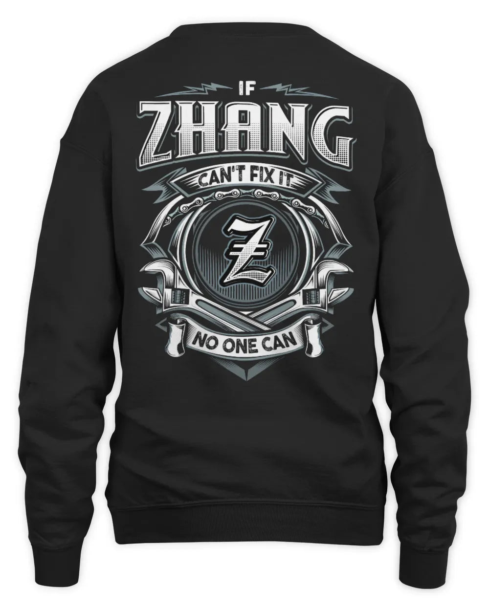 ZHANG AP81-K4-626 - Personalized Ahmed Quote Apparel “If Ahmed Can't Fix It, No One Can” - Unisex Sweatshirt - Black