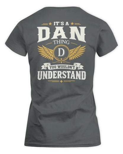 DAN KT06-M008 It’s a [NAME] Thing – You Wouldn’t Understand | Personalized Vintage T-Shirt - Women's Standard T-Shirt - Charcoal