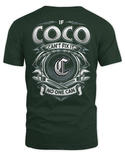 COCO AP81-K4-626 - Personalized Ahmed Quote Apparel “If Ahmed Can't Fix It, No One Can” - Unisex Standard T-Shirt - Forest Green