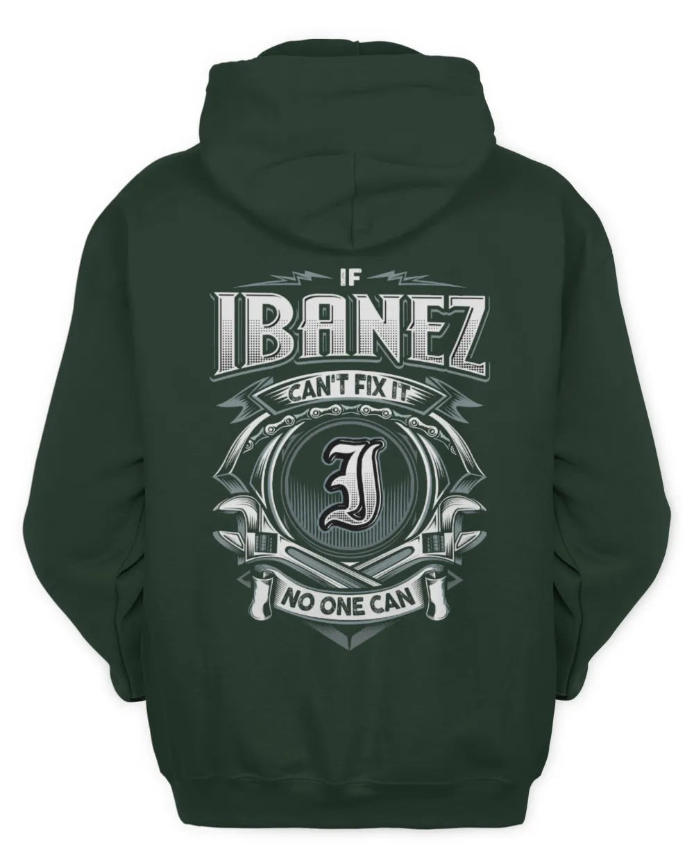 IBANEZ AP81-K4-626 - Personalized Ahmed Quote Apparel “If Ahmed Can't Fix It, No One Can” - Unisex Hoodie - Forest Green