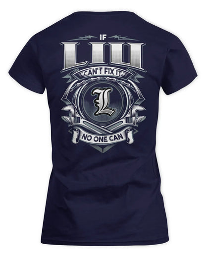 LIU AP81-K4-626 - Personalized Ahmed Quote Apparel “If Ahmed Can't Fix It, No One Can” - Women's Standard T-Shirt - Navy