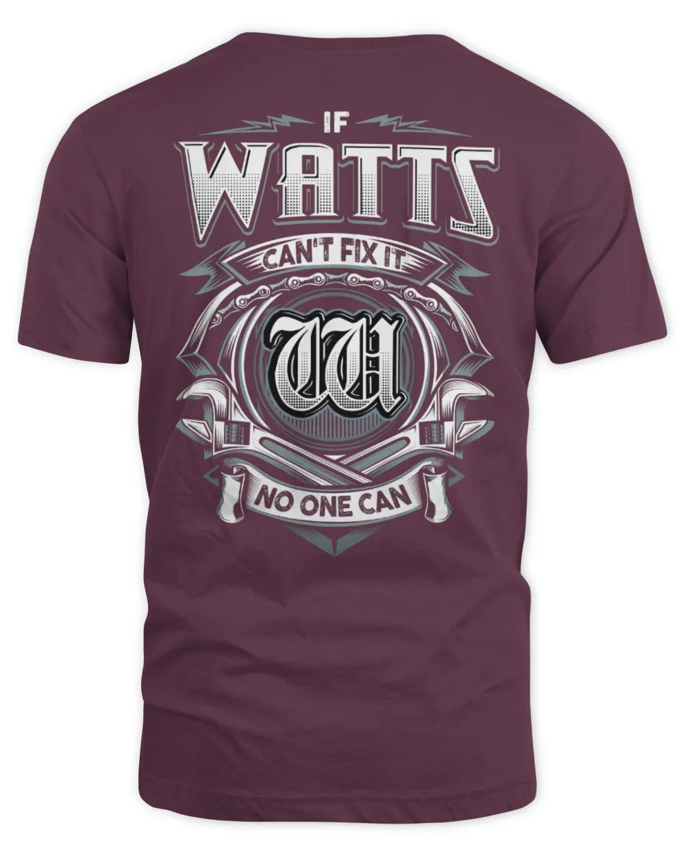 WATTS AP81-K4-626 - Personalized Ahmed Quote Apparel “If Ahmed Can't Fix It, No One Can” - Unisex Standard T-Shirt - Maroon