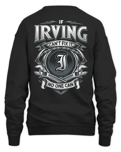 IRVING AP81-K4-626 - Personalized Ahmed Quote Apparel “If Ahmed Can't Fix It, No One Can” - Unisex Sweatshirt - Black