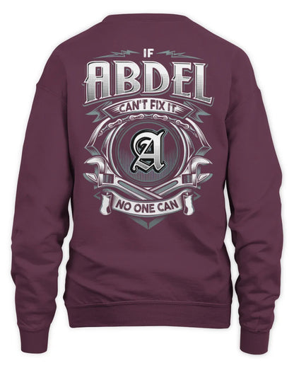 ABDEL AP81-K4-626 - Personalized Ahmed Quote Apparel “If Ahmed Can't Fix It, No One Can” - Unisex Sweatshirt - Maroon