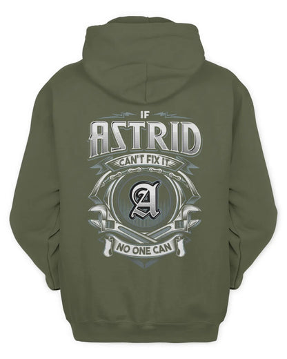 ASTRID AP81-K4-626 - Personalized Ahmed Quote Apparel “If Ahmed Can't Fix It, No One Can” - Unisex Hoodie - Military Green