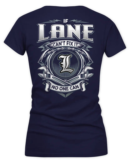 LANE AP81-K4-626 - Personalized Ahmed Quote Apparel “If Ahmed Can't Fix It, No One Can” - Women's V-Neck T-Shirt - Navy