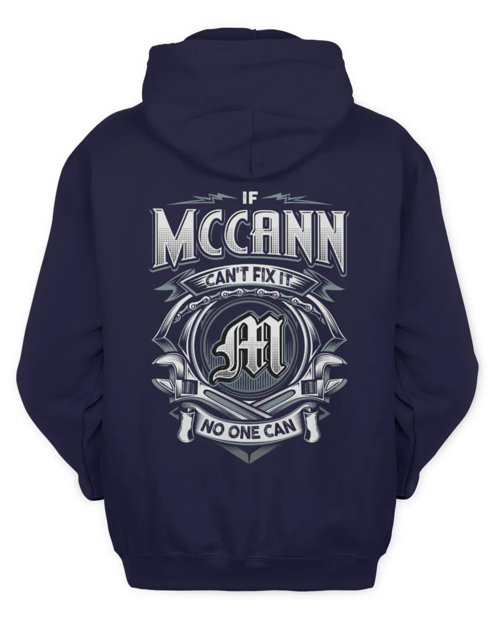 MCCANN AP81-K4-626 - Personalized Ahmed Quote Apparel “If Ahmed Can't Fix It, No One Can” - Unisex Hoodie - Navy