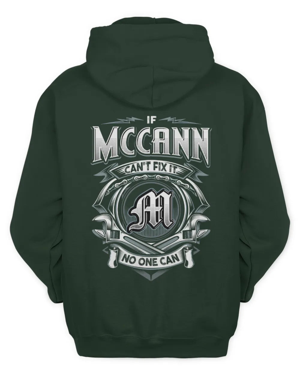MCCANN AP81-K4-626 - Personalized Ahmed Quote Apparel “If Ahmed Can't Fix It, No One Can” - Unisex Hoodie - Forest Green