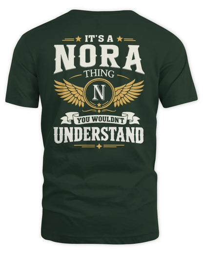 NORA KT06-M008 It’s a [NAME] Thing – You Wouldn’t Understand | Personalized Vintage T-Shirt - Unisex Standard T-Shirt - Forest Green