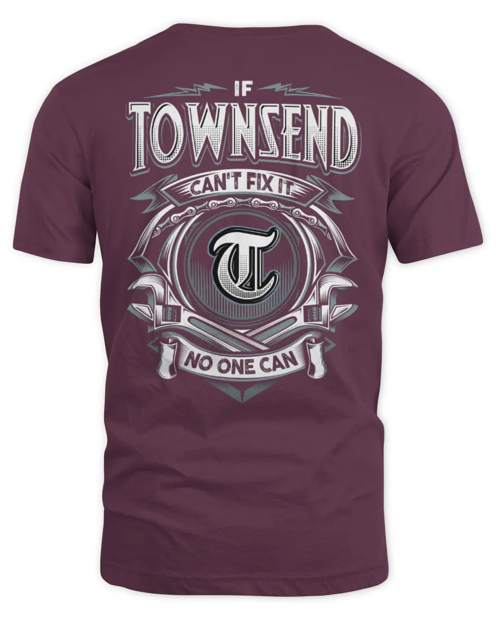 TOWNSEND AP81-K4-626 - Personalized Ahmed Quote Apparel “If Ahmed Can't Fix It, No One Can” - Unisex Standard T-Shirt - Maroon