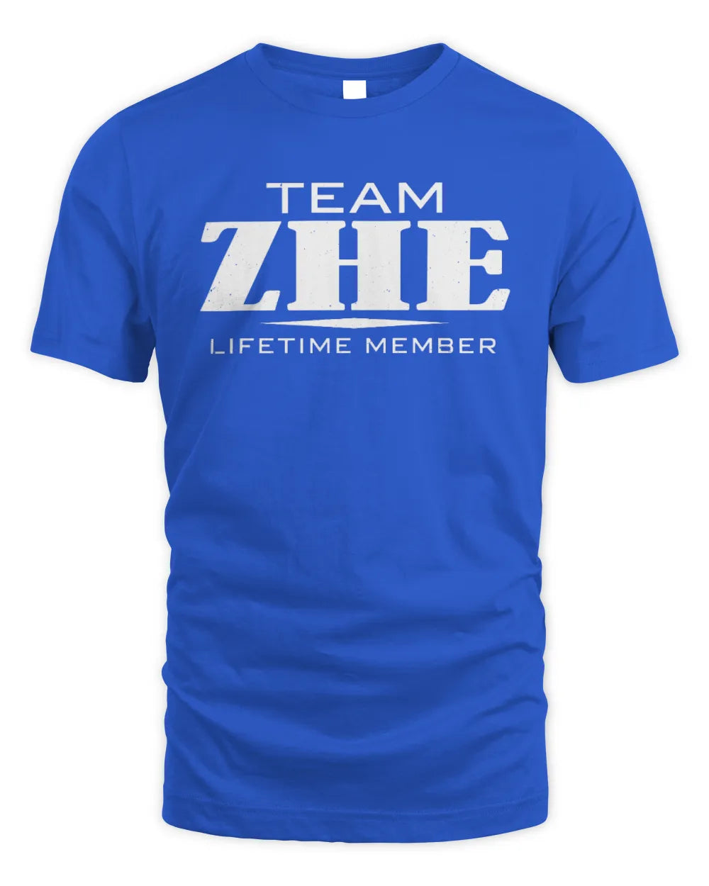 ZHE BL62-K4-128 - Personalized “Team NAME Lifetime Member” - Unisex Standard T-Shirt - Royal