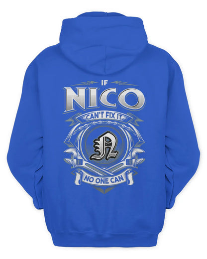 NICO AP81-K4-626 - Personalized Ahmed Quote Apparel “If Ahmed Can't Fix It, No One Can” - Unisex Hoodie - Royal