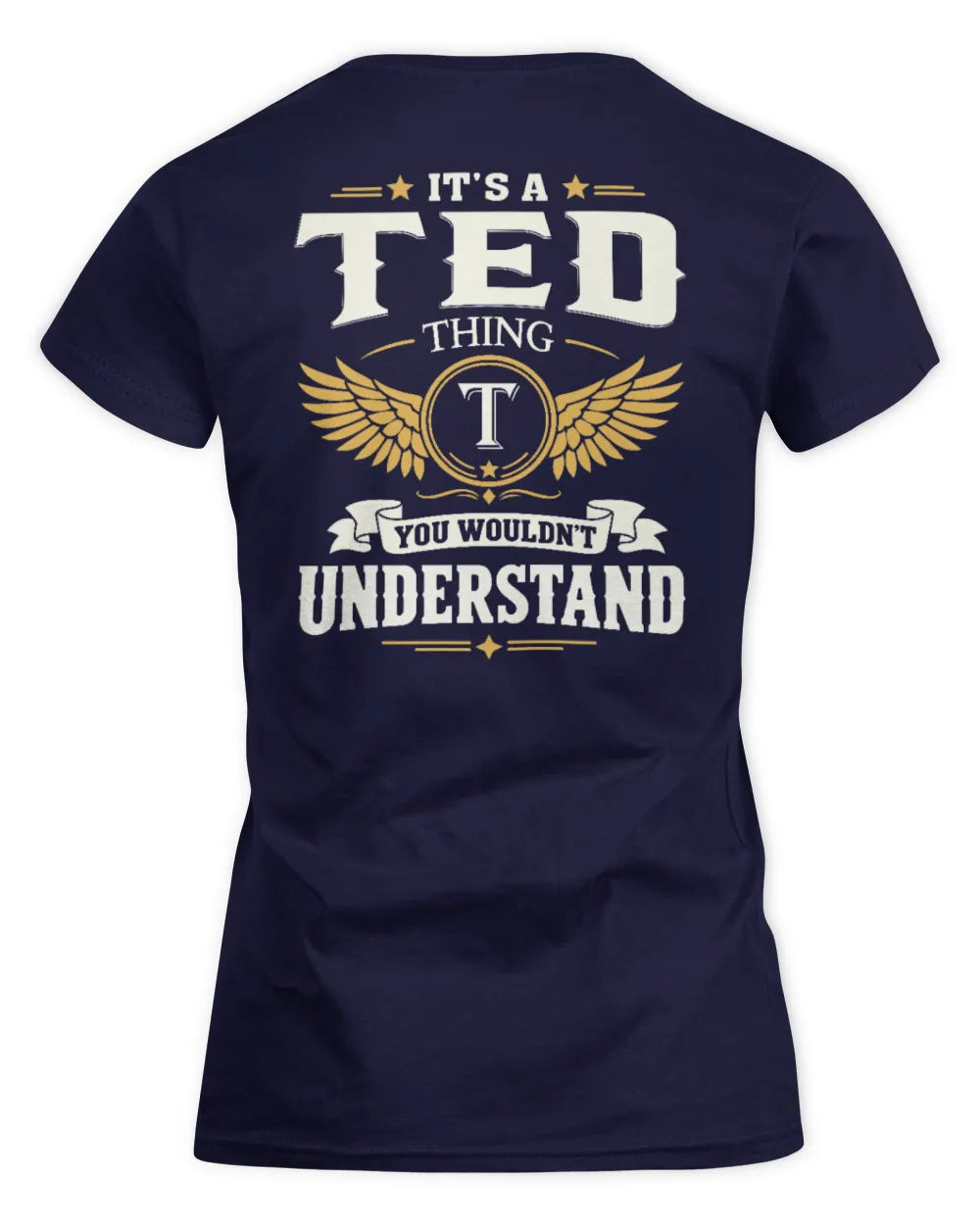 TED KT06-M008 It’s a [NAME] Thing – You Wouldn’t Understand | Personalized Vintage T-Shirt - Women's Standard T-Shirt - Navy
