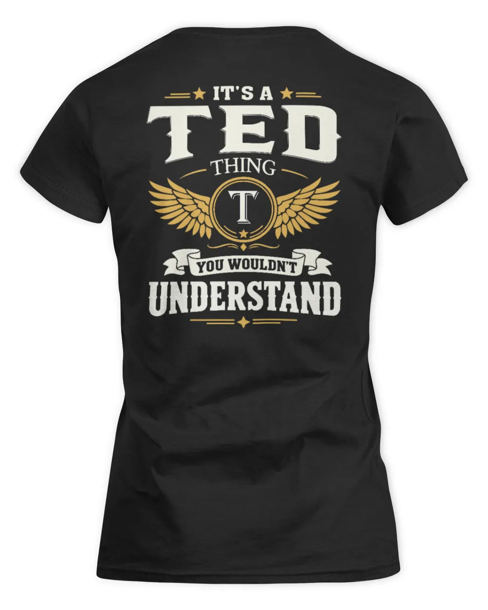 TED KT06-M008 It’s a [NAME] Thing – You Wouldn’t Understand | Personalized Vintage T-Shirt - Women's Standard T-Shirt - Black