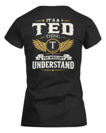 TED KT06-M008 It’s a [NAME] Thing – You Wouldn’t Understand | Personalized Vintage T-Shirt - Women's Standard T-Shirt - Black