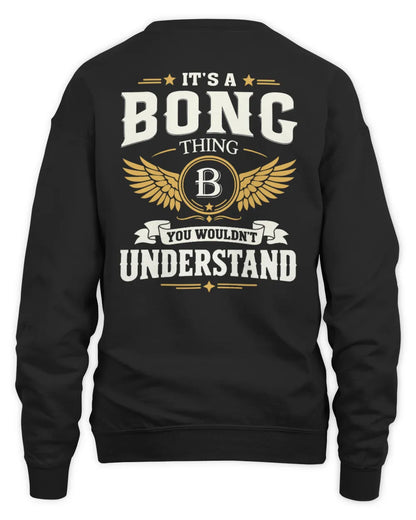 BONG KT06-M008 It’s a [NAME] Thing – You Wouldn’t Understand | Personalized Vintage T-Shirt - Unisex Sweatshirt - Black