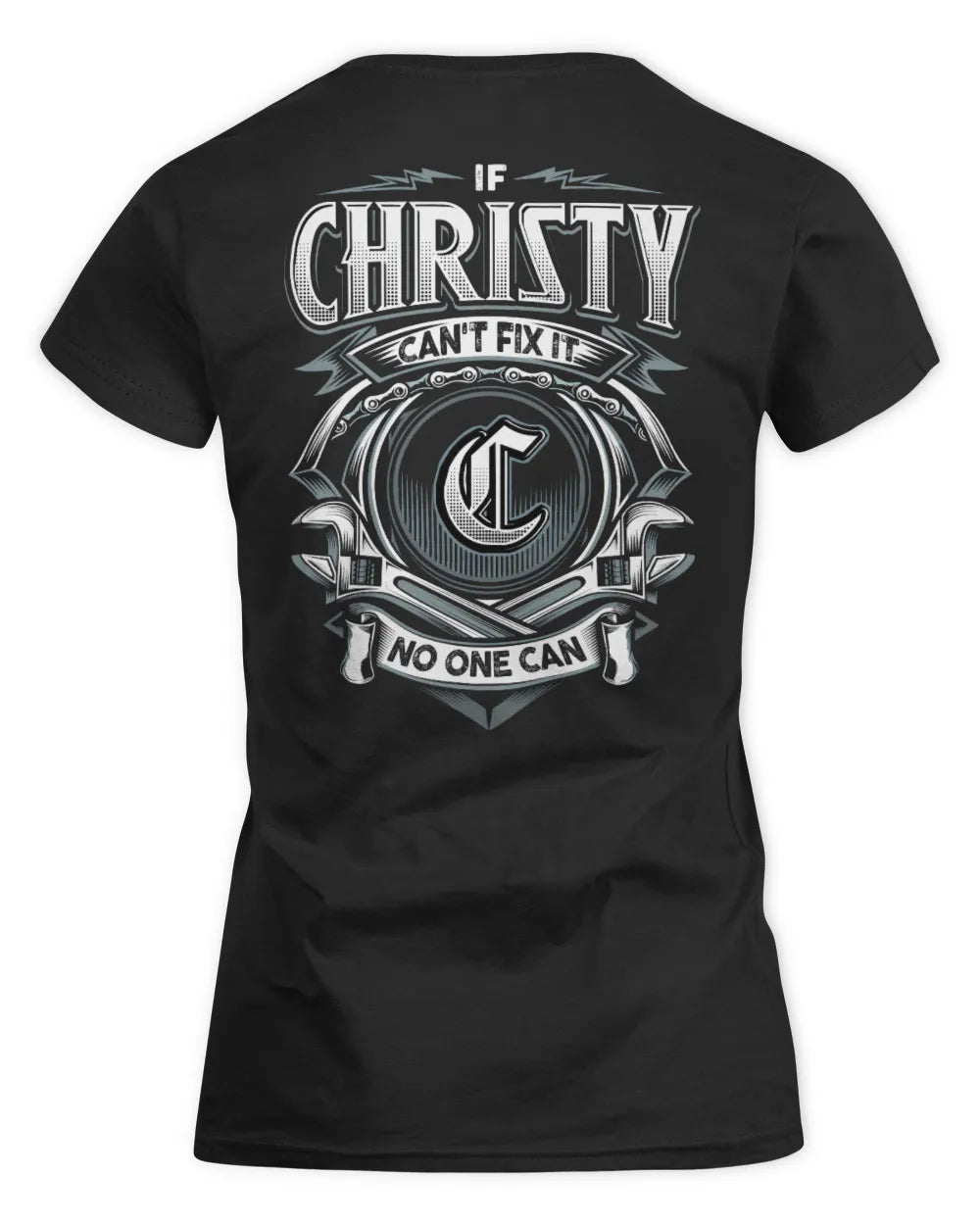 CHRISTY AP81-K4-626 - Personalized Ahmed Quote Apparel “If Ahmed Can't Fix It, No One Can” - Women's Standard T-Shirt - Black