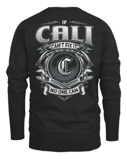 CALI AP81-K4-626 - Personalized Ahmed Quote Apparel “If Ahmed Can't Fix It, No One Can” - Men's Long Sleeved T-Shirt - Black