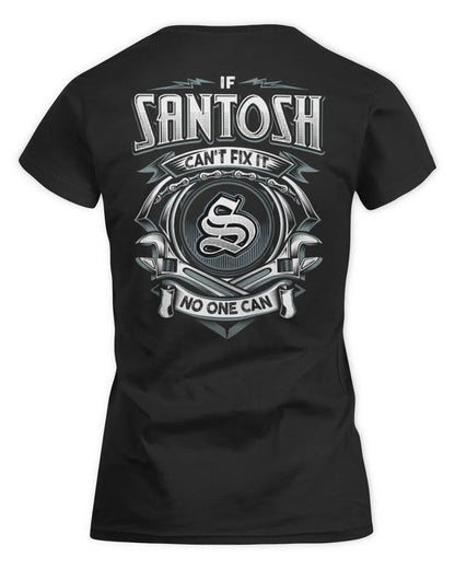 SANTOSH AP81-K4-626 - Personalized Ahmed Quote Apparel “If Ahmed Can't Fix It, No One Can” - Women's Standard T-Shirt - Black