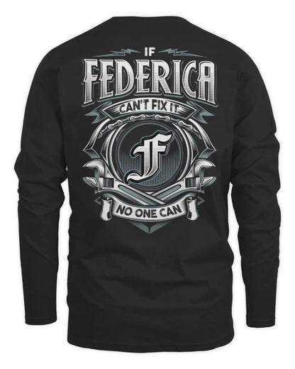FEDERICA AP81-K4-626 - Personalized Ahmed Quote Apparel “If Ahmed Can't Fix It, No One Can” - Men's Long Sleeved T-Shirt - Black