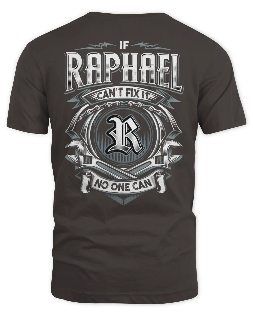 RAPHAEL AP81-K4-626 - Personalized Ahmed Quote Apparel “If Ahmed Can't Fix It, No One Can” - Unisex Standard T-Shirt - Dark Chocolate