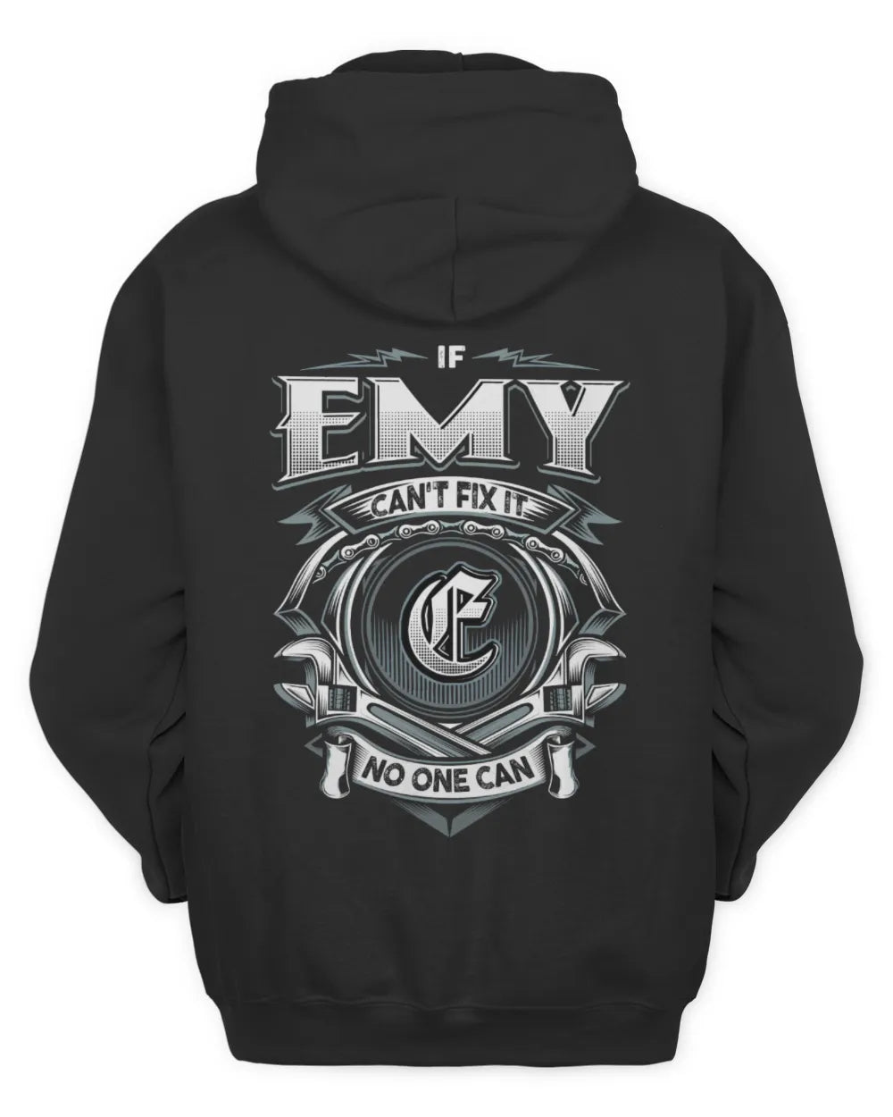 EMY AP81-K4-626 - Personalized Ahmed Quote Apparel “If Ahmed Can't Fix It, No One Can” - Unisex Hoodie - Black