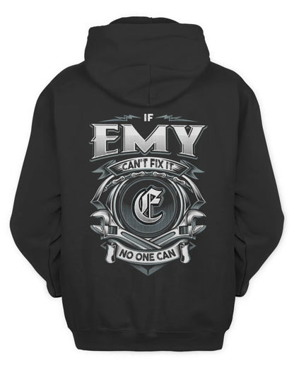 EMY AP81-K4-626 - Personalized Ahmed Quote Apparel “If Ahmed Can't Fix It, No One Can” - Unisex Hoodie - Black