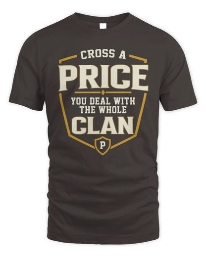 PRICE NT1-K008 Cross A/An NAME, You Deal With the Whole Clan | Personalized Vintage T-Shirt - Unisex Standard T-Shirt - Dark Chocolate
