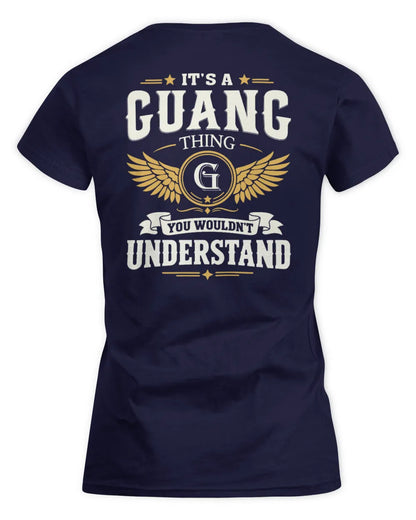 GUANG KT06-M008 It’s a [NAME] Thing – You Wouldn’t Understand | Personalized Vintage T-Shirt - Women's Standard T-Shirt - Navy
