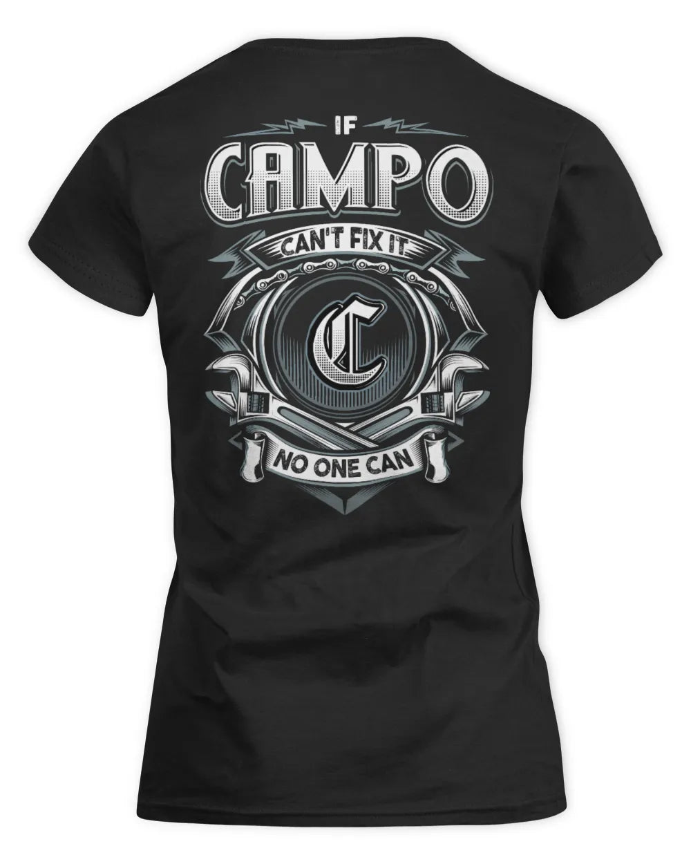 CAMPO AP81-K4-626 - Personalized Ahmed Quote Apparel “If Ahmed Can't Fix It, No One Can” - Women's Standard T-Shirt - Black
