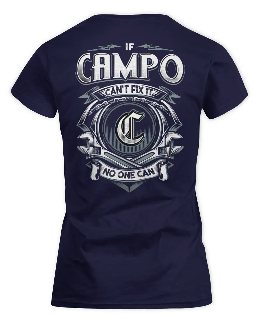 CAMPO AP81-K4-626 - Personalized Ahmed Quote Apparel “If Ahmed Can't Fix It, No One Can” - Women's Standard T-Shirt - Navy