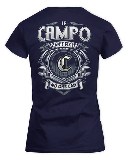 CAMPO AP81-K4-626 - Personalized Ahmed Quote Apparel “If Ahmed Can't Fix It, No One Can” - Women's Standard T-Shirt - Navy